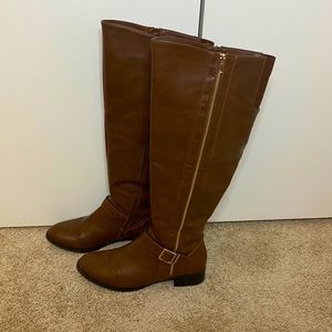Brown Knee High Shoe Dazzle Boots SZ 11